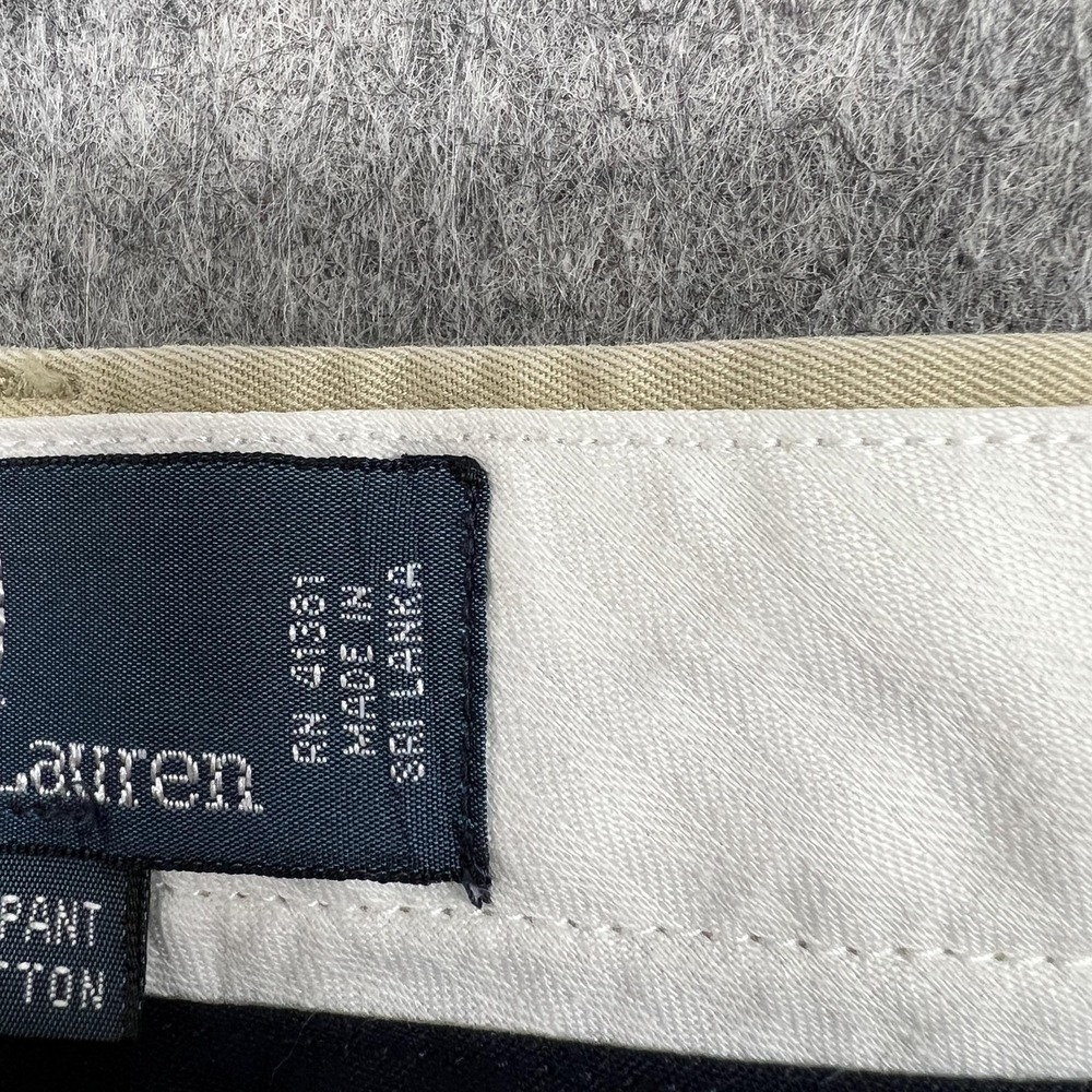 Polo Ralph Lauren Pants Mens 38x32 Beige Suffield Chino Classic Fit Preppy - Picture 4 of 15